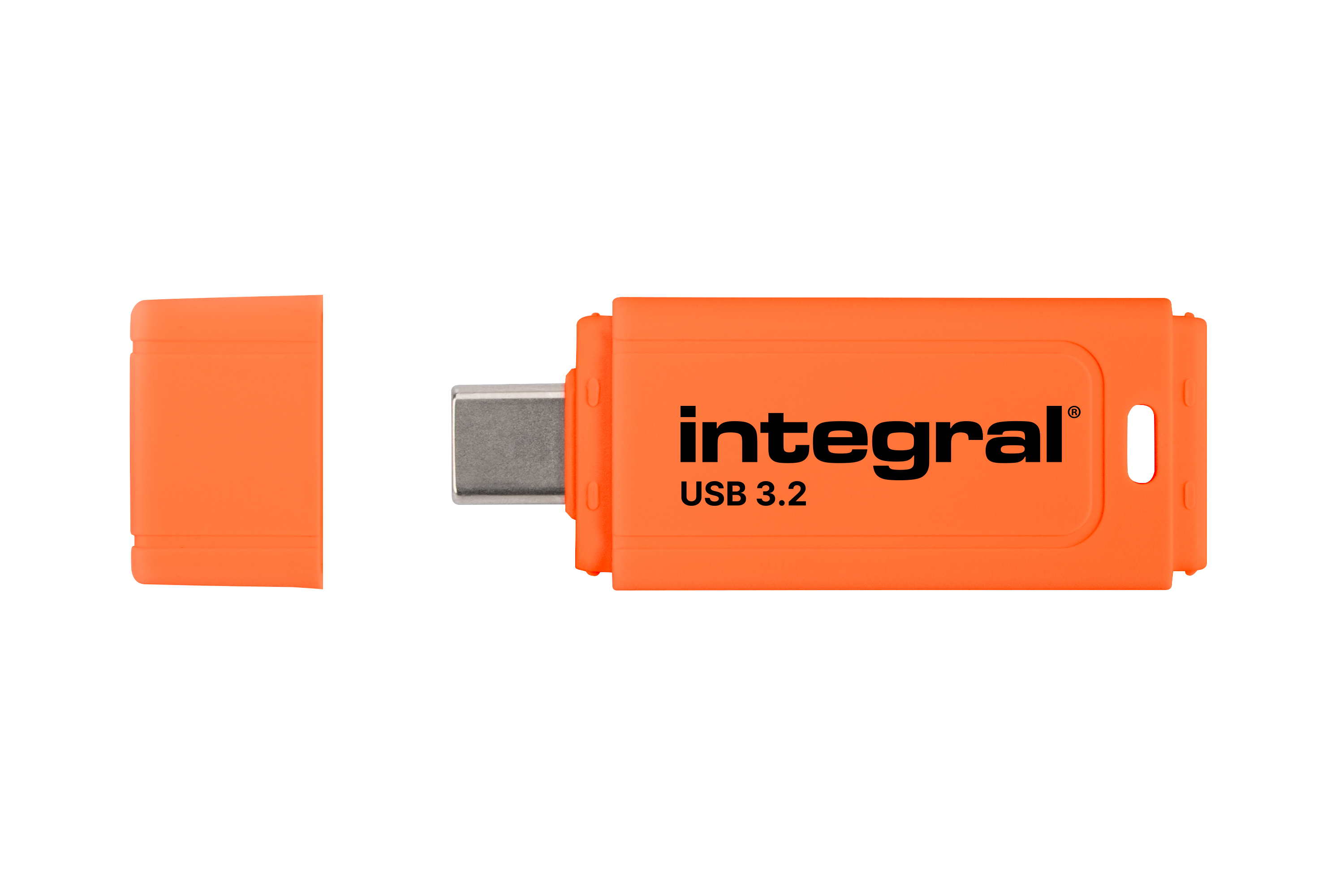 CLE USB 128GB USB-C 3.2 GEN1 DRIVE (USB3.1 USB3.0) NEON-C ORANGE FLUO JUSQU...