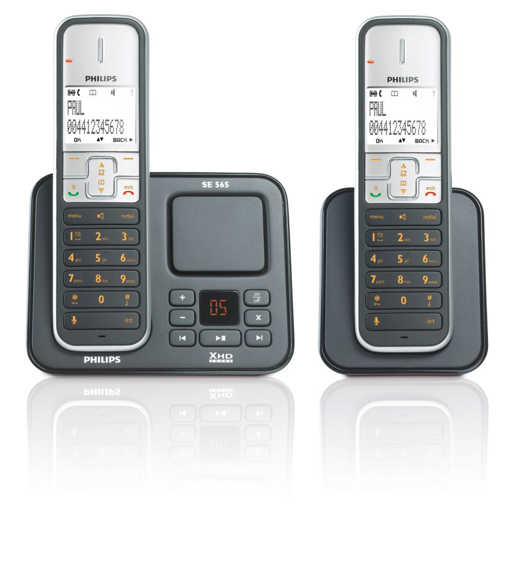 Philips SE5652B/38 telephone DECT telephone Caller ID Black