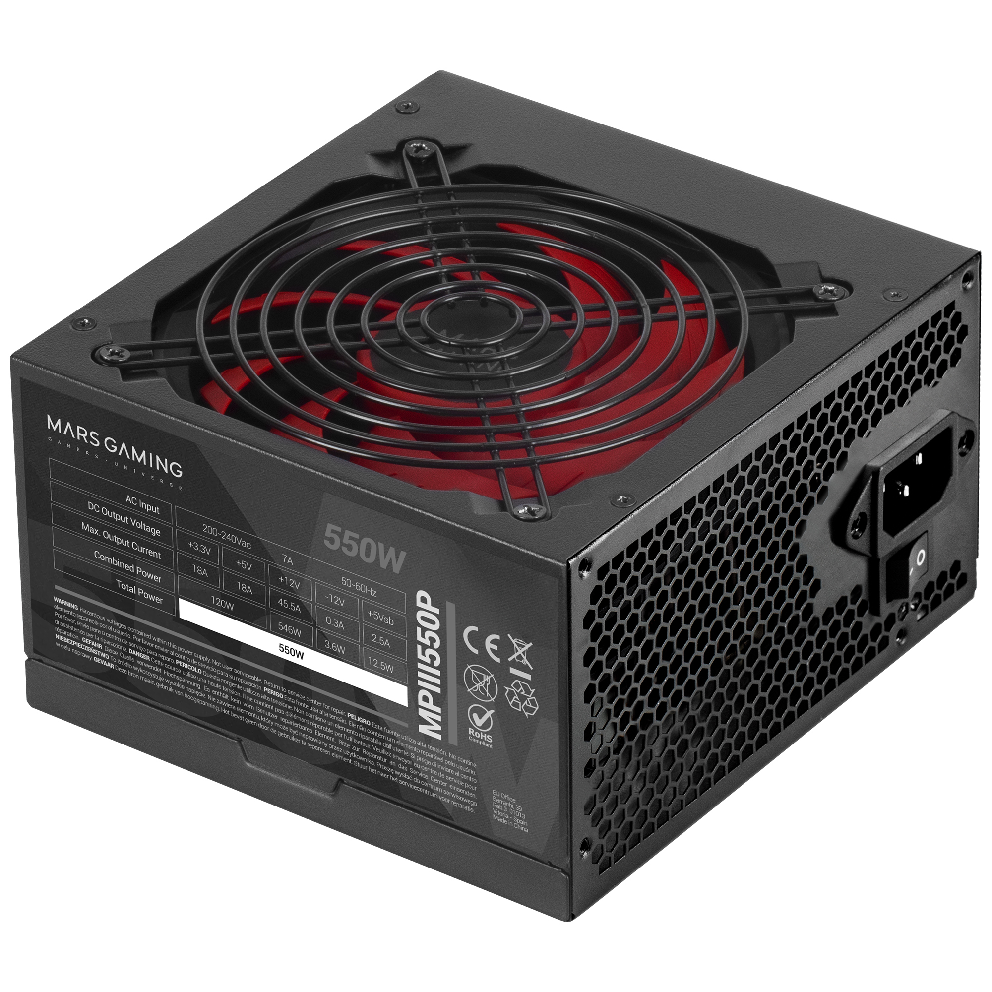 Mars Gaming MPIII550P power supply unit – image 2