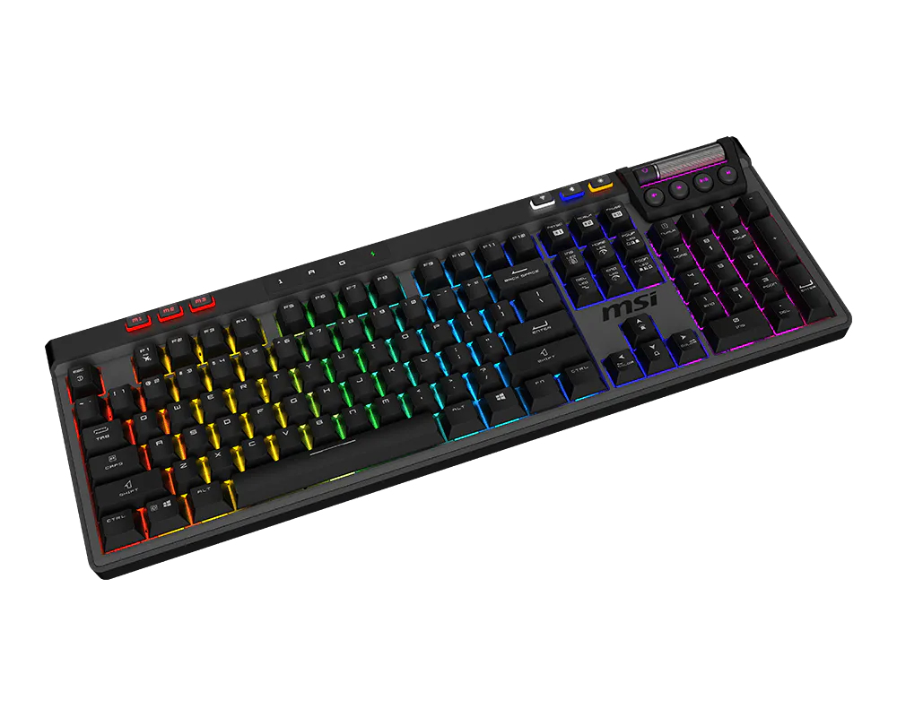 MSI STRIKE Pro Silent W Gaming DE Keyboard, wireless