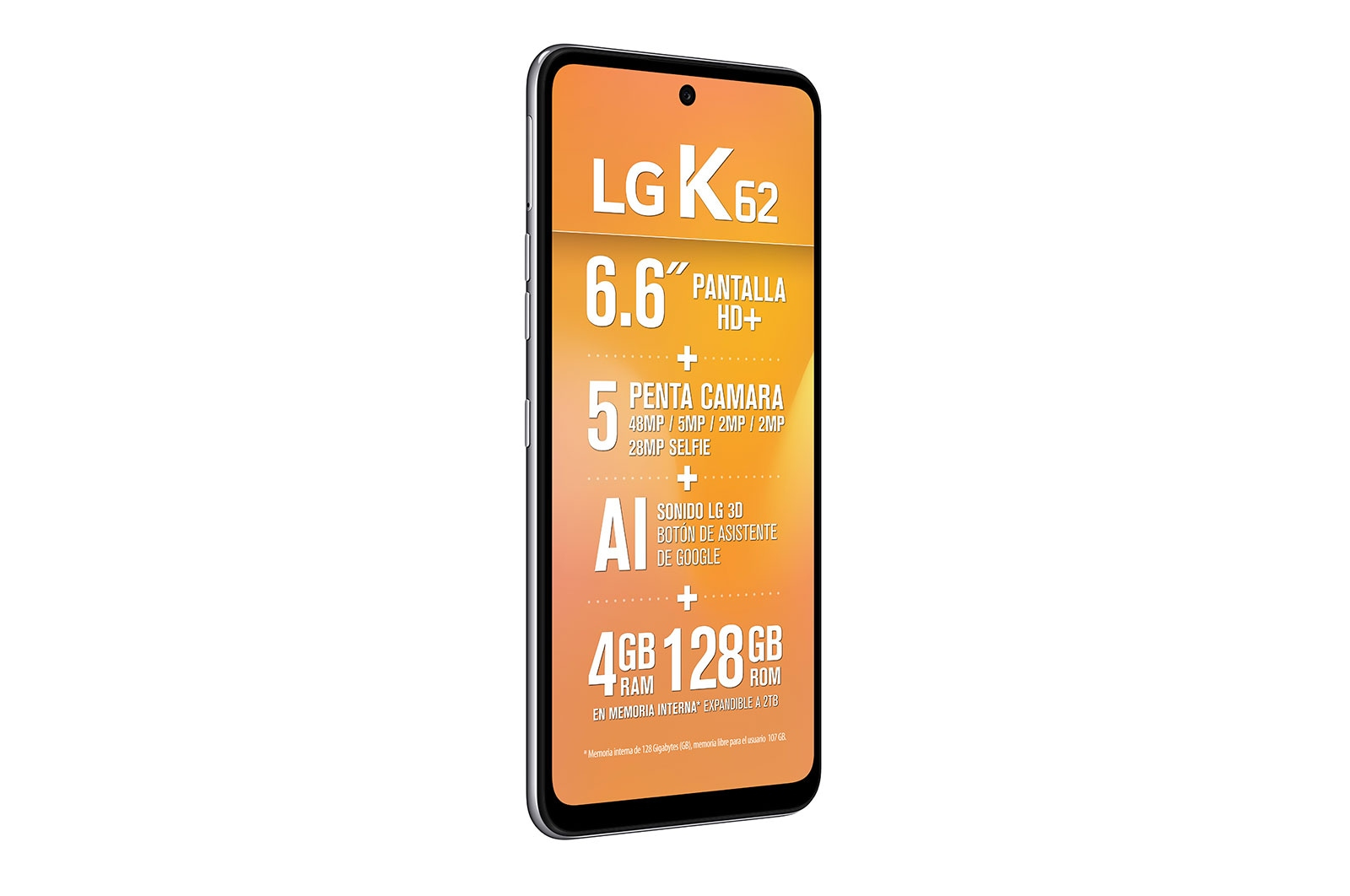 LG K62 16.8 cm (6.6") Android 10 4G 4 GB 128 GB 4000 mAh White – image 5