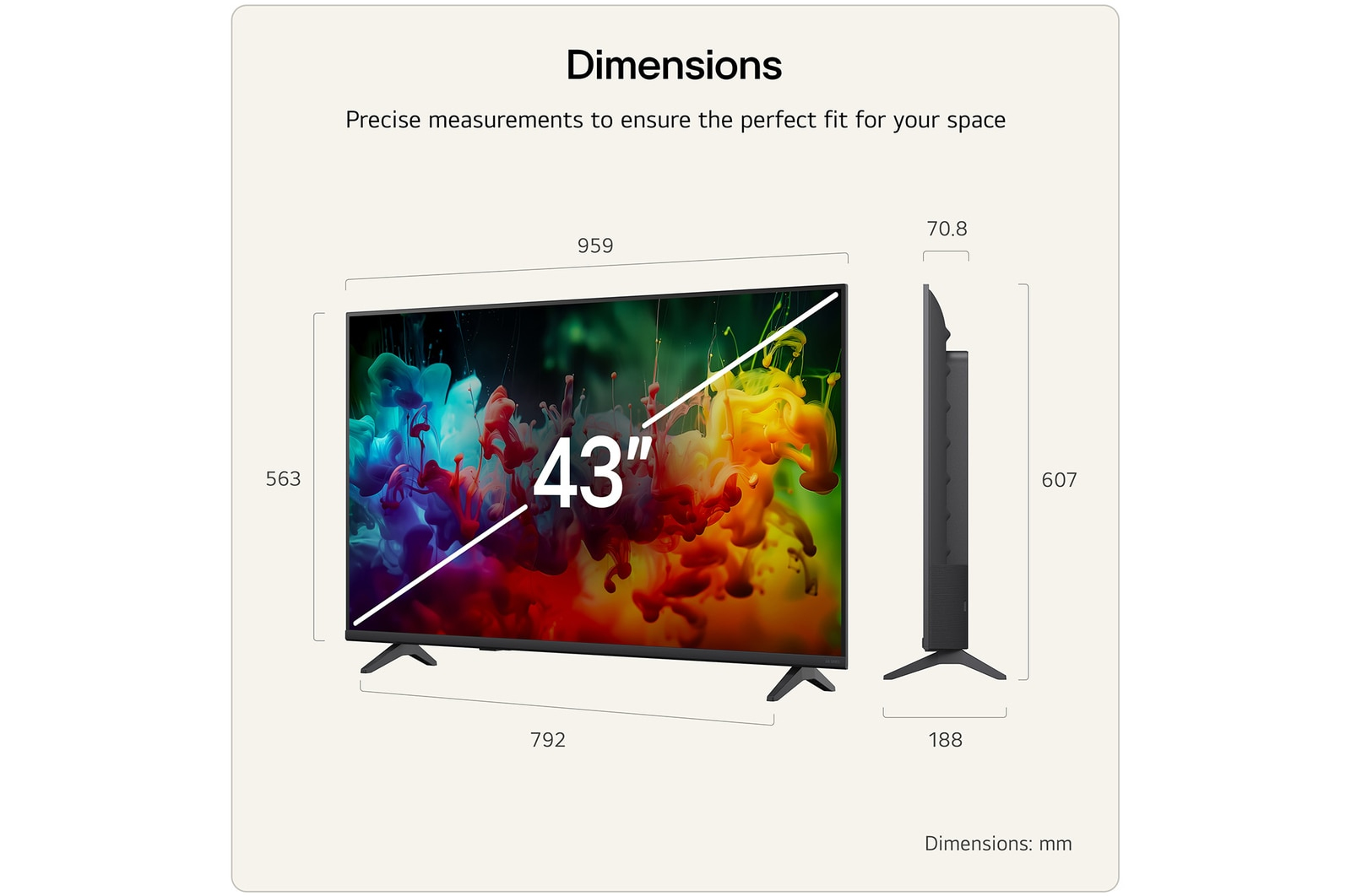LG QNED AI MiniLED 43QNED70B6C TV – image 3