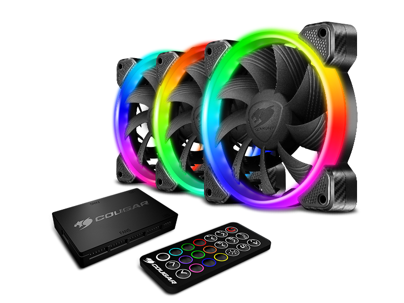 COUGAR CF-V12SET-RGB computer cooling system Computer case Fan – image 5