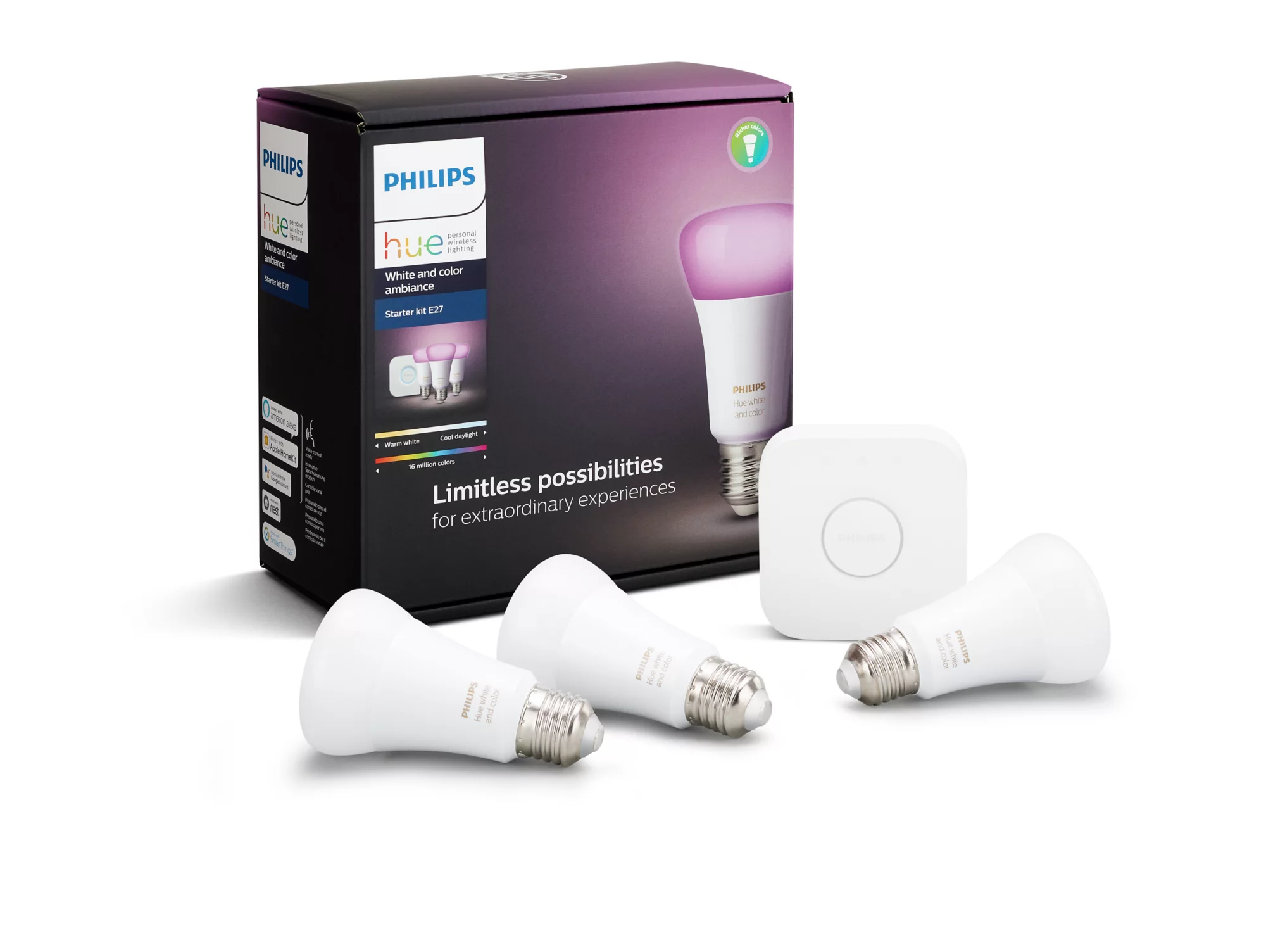 Philips by Signify Philips Hue White and colour ambience 8718696725443 smart lighting Smart bulb Bluetooth/Zigbee