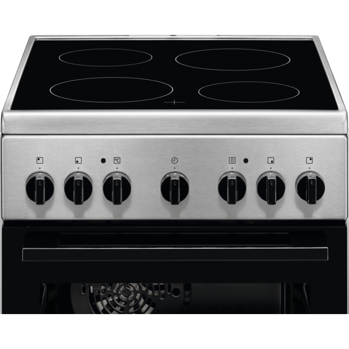 Electrolux LKR540100X Freestanding cooker Electric Ceramic hob Silver – image 3