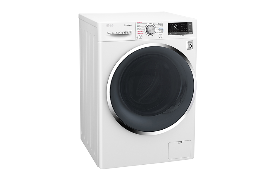 LG F14WD96TH2 washer dryer Freestanding Front-load Black, White – image 3
