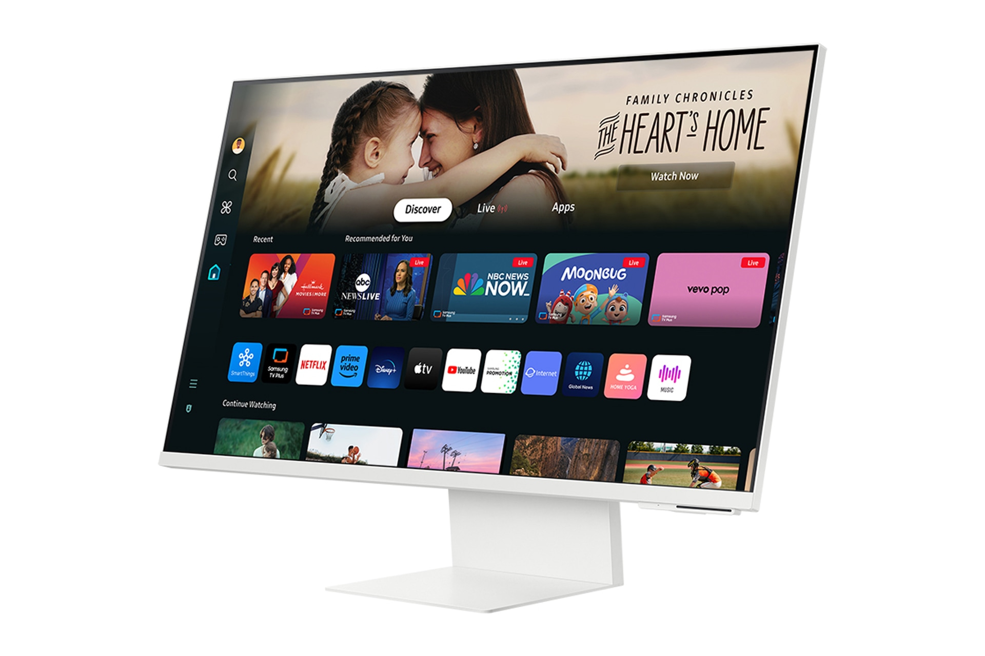 Samsung 32" M80D UHD White Smart Monitor with Speakers and Remote – image 3