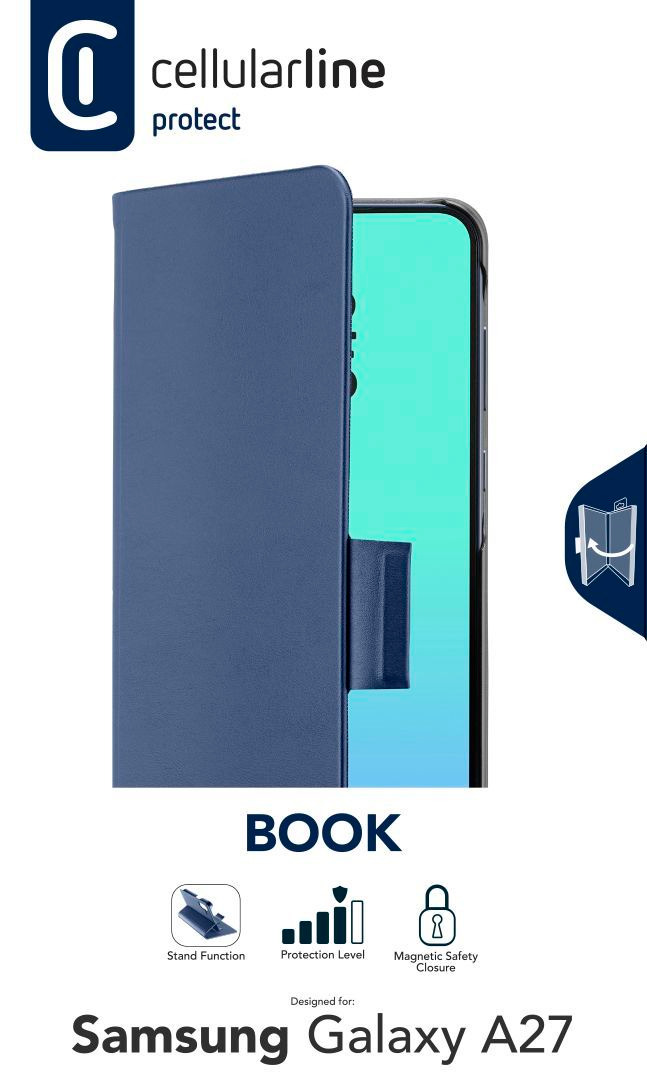 Cellularline BOOK 3 FOLIO CASE FOR GALAXY A27 BLUE – image 7