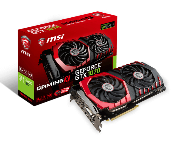 MSI GEFORCE GTX 1070 GAMING X 8G – image 1