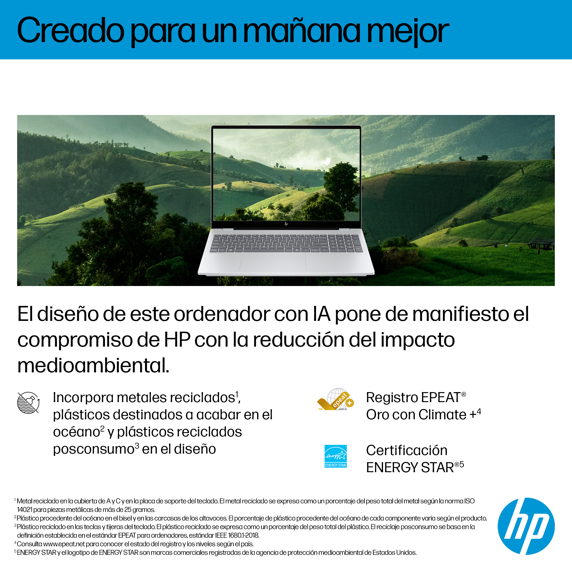 Portátil - HP OmniBook 7 AI 16-ay0002ns, 16" 2K, Intel® Core™ Ultra 255H, 32GB RAM, 1TB SSD, GeForce RTX 4050, Windows 11 Home PC, Plateado - imagen 8