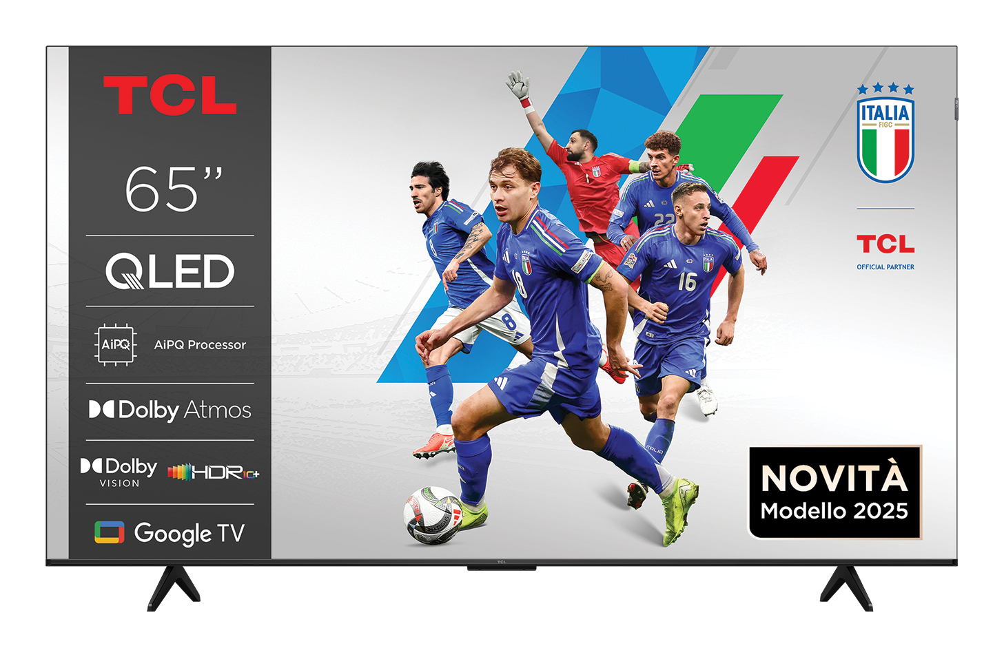 TCL P7K Serie Smart TV QLED 4K 65" 65P7K, Dolby Vision - Atmos, HDR10+, Google TV