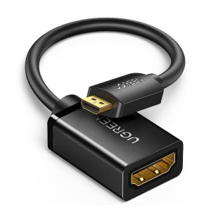 15844 Adaptador Micro HDMI a HDMI HDMI Tipo D / 18Gbps / 4K60Hz / HDR / Tecnología 3D / ARC / Carcasa PCABS / HDCP/ Longitud de 22 cm 15844