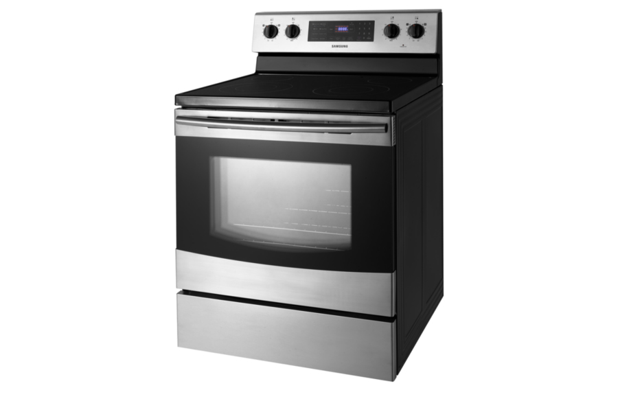 Samsung FE-R400SX cooker Freestanding cooker Electric Black, Stainless steel – image 2