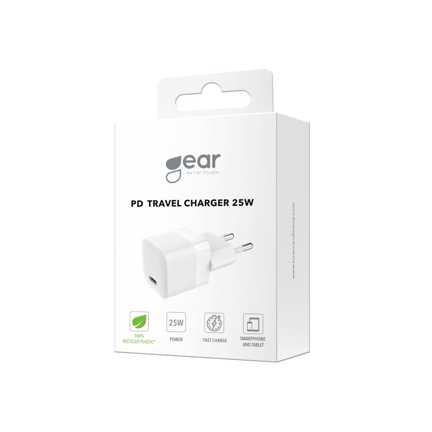 Gear Charger 220V 1xUSB-C PD/PPS 25W White – image 2