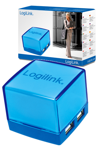 LogiLink UA0119 interface hub 480 Mbit/s Blue – image 2