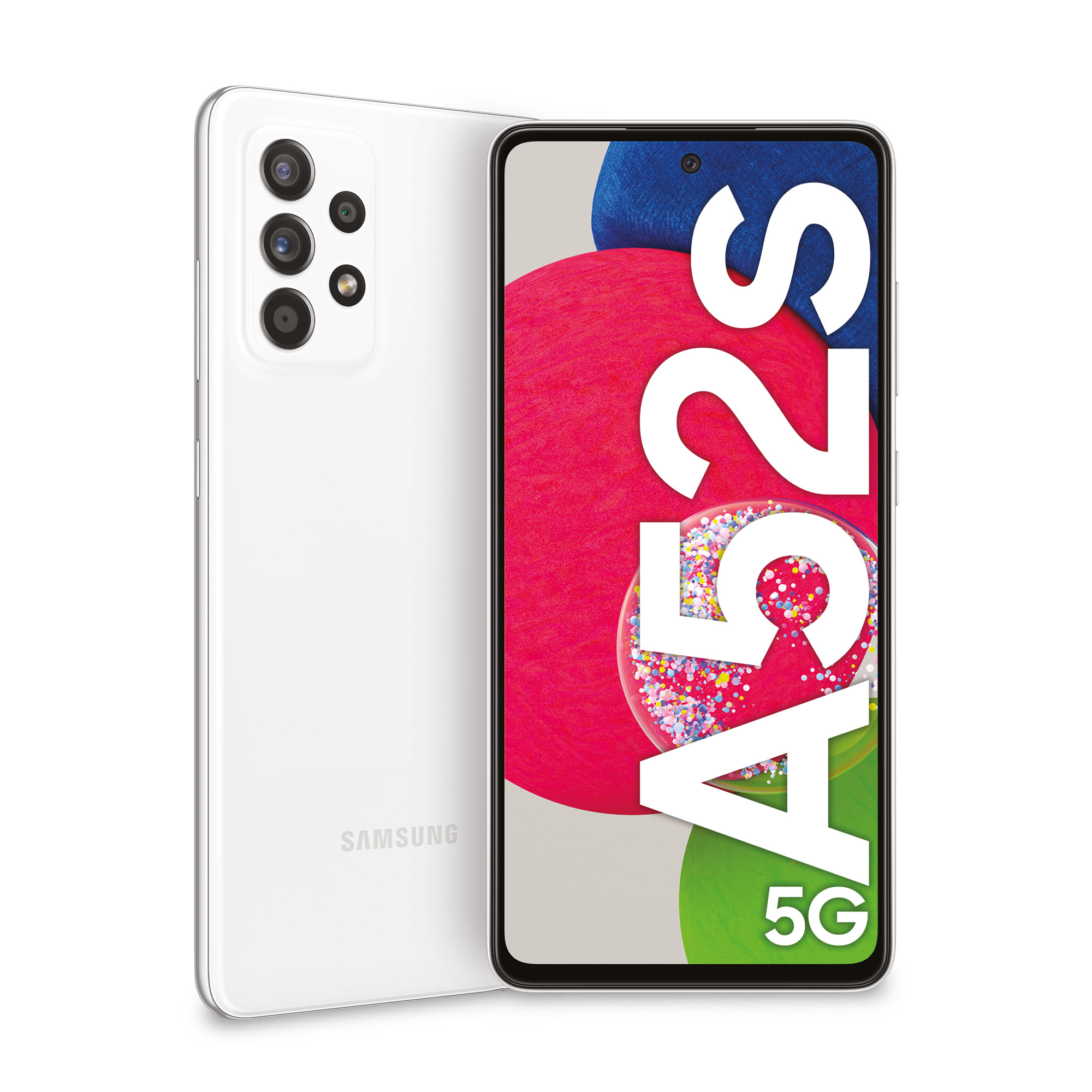 Samsung Galaxy A52s 5G SM-A528BZWDEUE smartphone 16.5 cm (6.5") Hybrid Dual SIM Android 11 USB Type-C 6 GB 128 GB 4500 mAh White – image 1