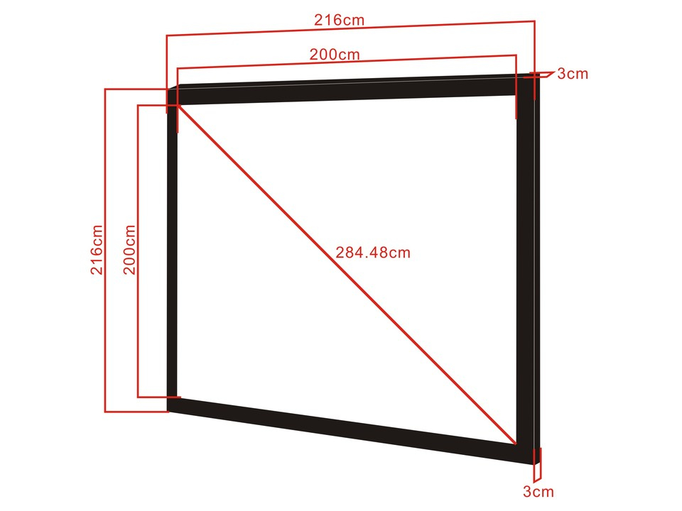 Multibrackets M 1:1 Framed Projection Screen – image 2