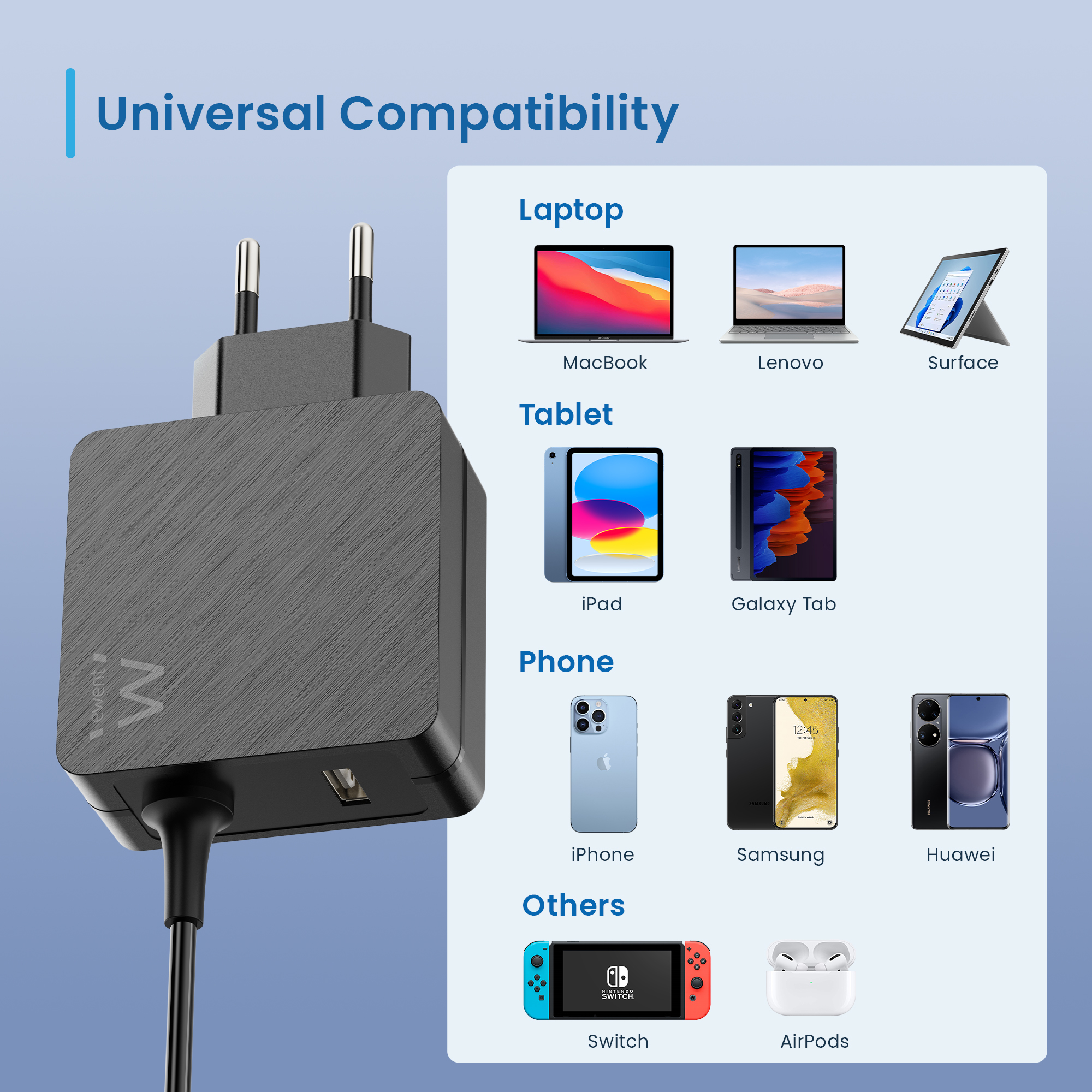 Ewent EW3979 mobile device charger Laptop Black AC Fast charging Indoor – image 5
