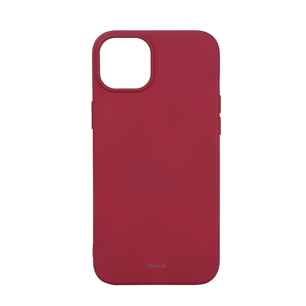 Onsala Phone Case with Silicone Feel MagSeries Deep Red - iPhone 15 Plus – image 1