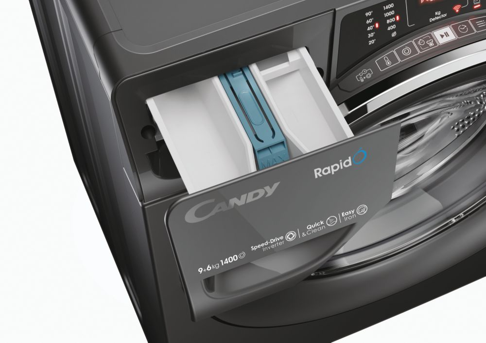 Candy RapidÓ ROW4964DWMCRET-S washer dryer Freestanding Front-load Anthracite – image 7