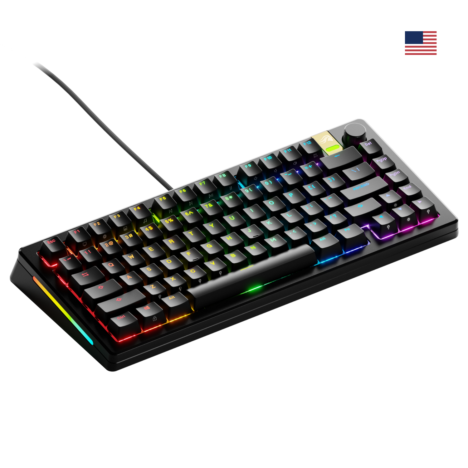 Glorious Gaming GMMK 3 PRO HE 75% Prebuilt tastiera USB QWERTY Inglese US Nero
