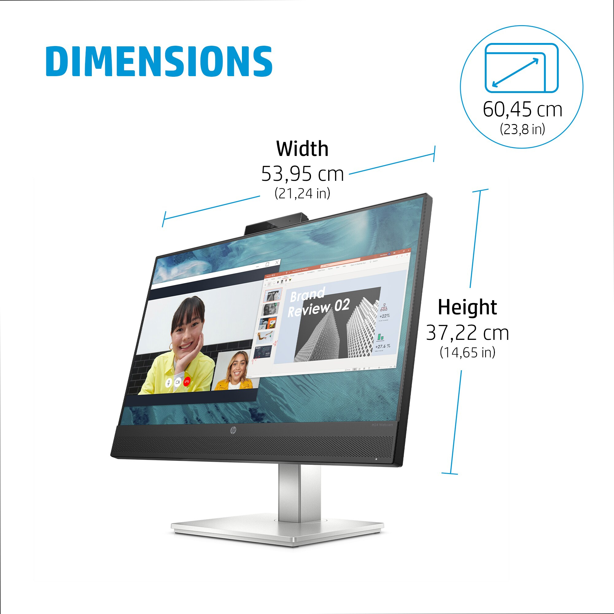HP M24 computer monitor – image 6