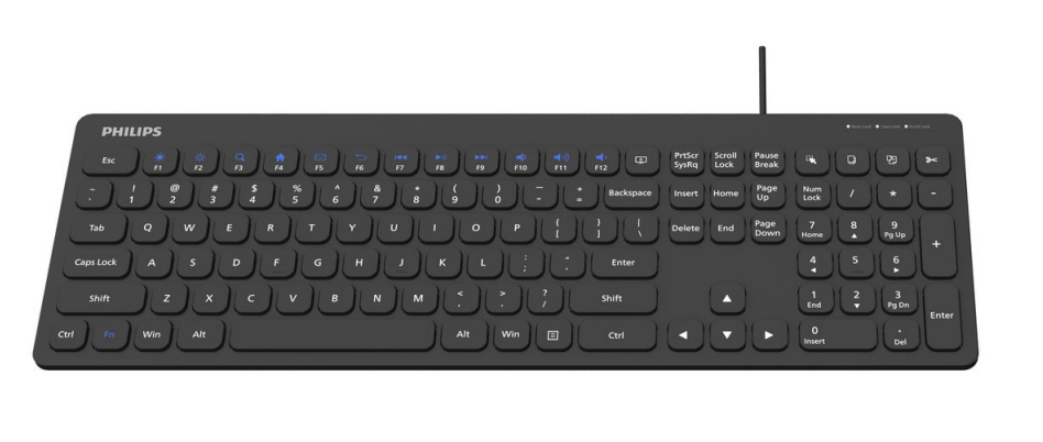 Philips 2000 series SPK6217B/93 keyboard Universal USB QWERTY English Black