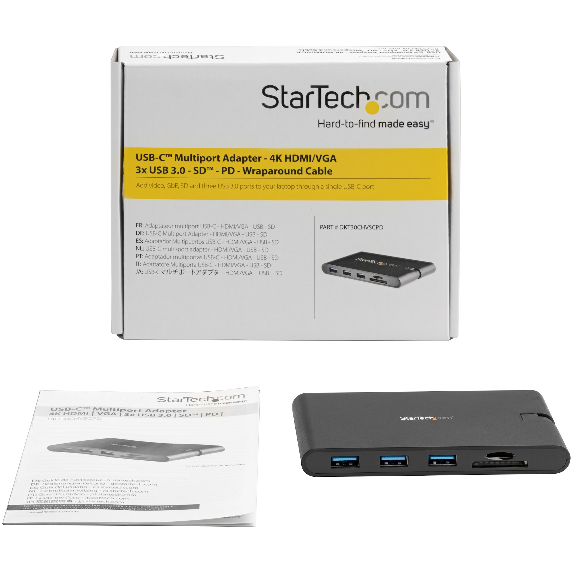 StarTech.com USB C Multiport Adapter - USB Type-C Mini Dock with HDMI 4K or VGA 1080p Video – image 7