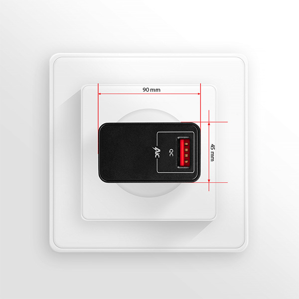 Axagon ACU-QC19 mobile device charger Mobile phone, Power bank, Smartphone, Tablet, Universal Black AC Fast charging Indoor – image 7