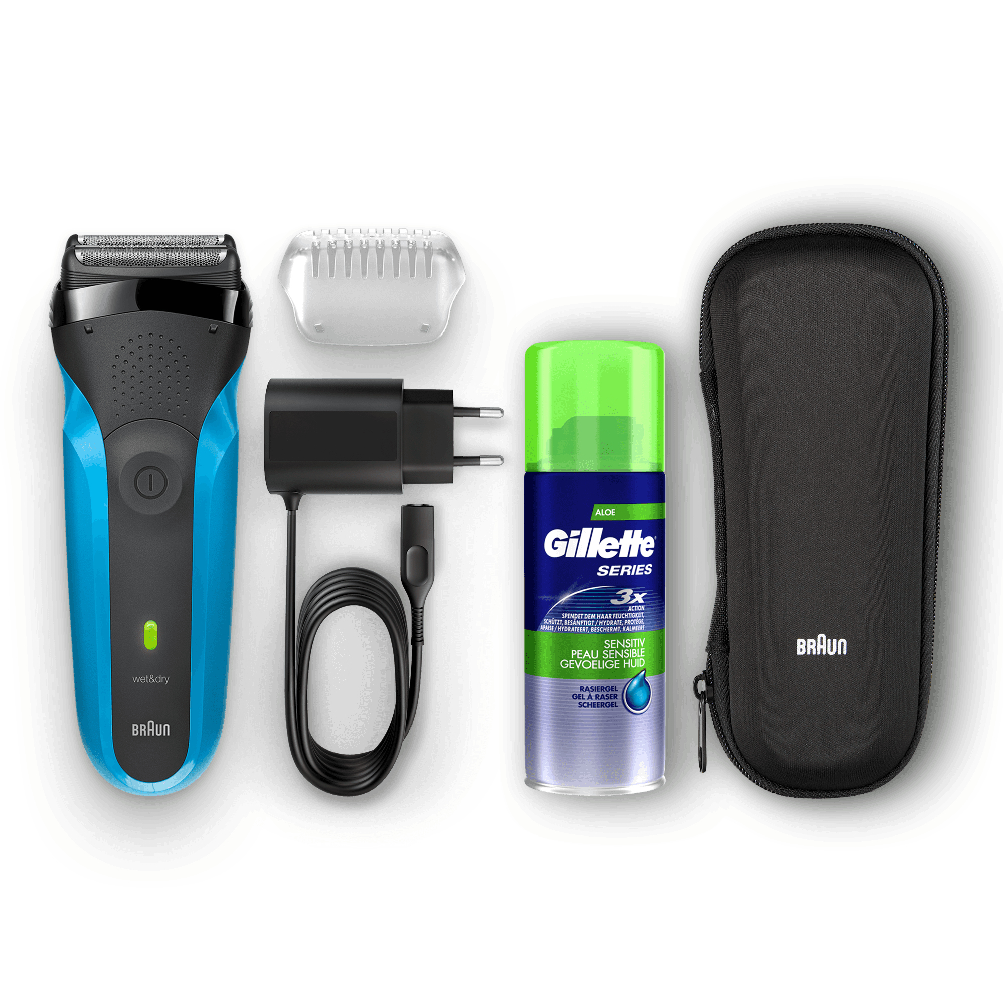 Braun 81645091 men's shaver Foil shaver Trimmer Black, Blue – image 5