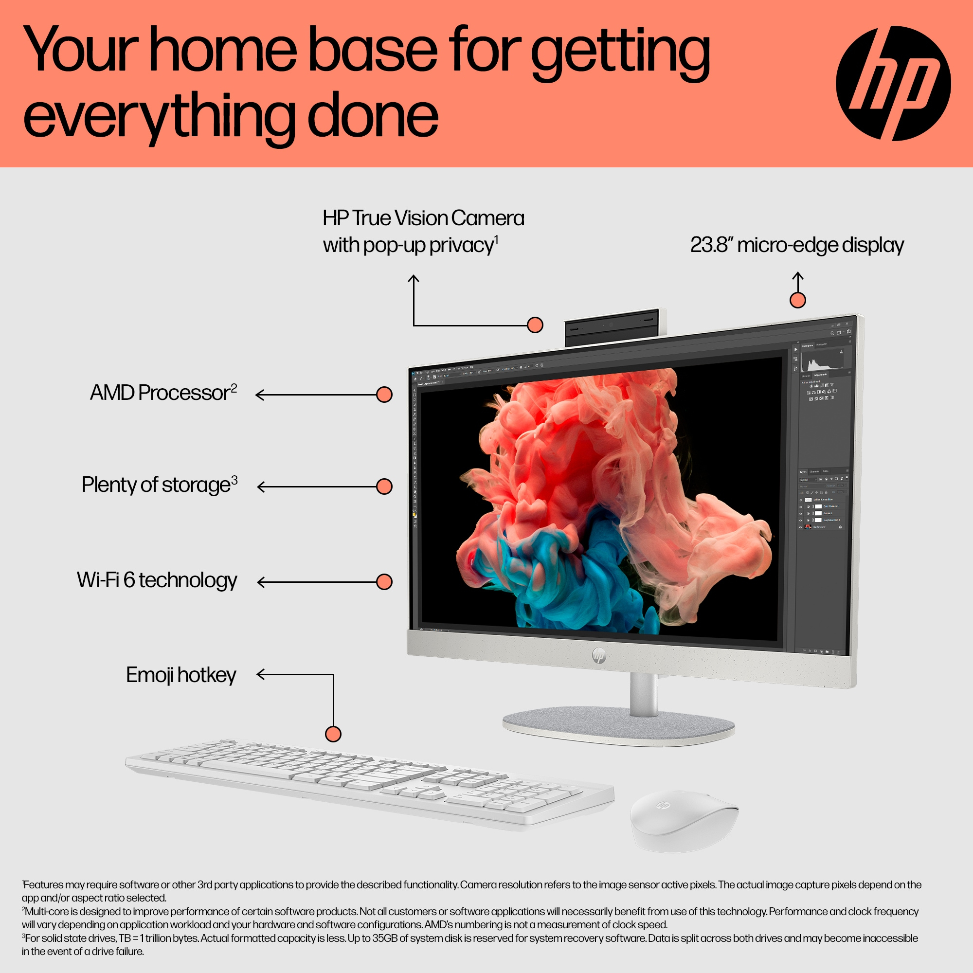 HP 24-cr0034na AMD Ryzen™ 5 7520U – image 9