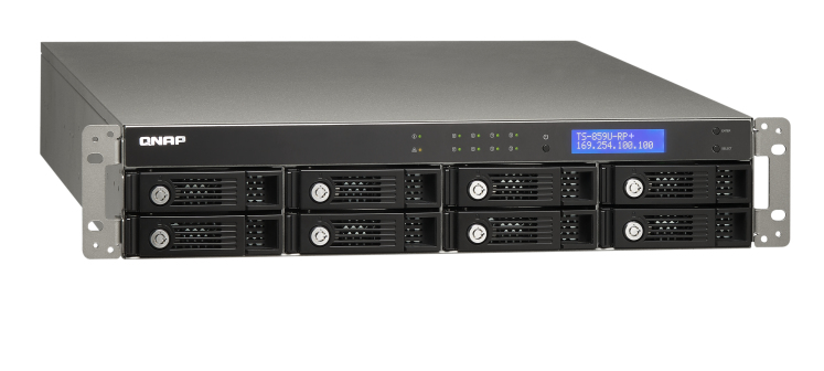 QNAP TS-859U-RP+, 8x 3 TB – image 2