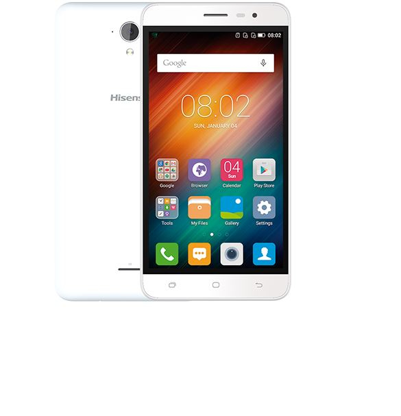 Hisense HS-F20 14 cm (5.5") Dual SIM Android 5.1 4G Micro-USB 1 GB 8 GB 2500 mAh White
