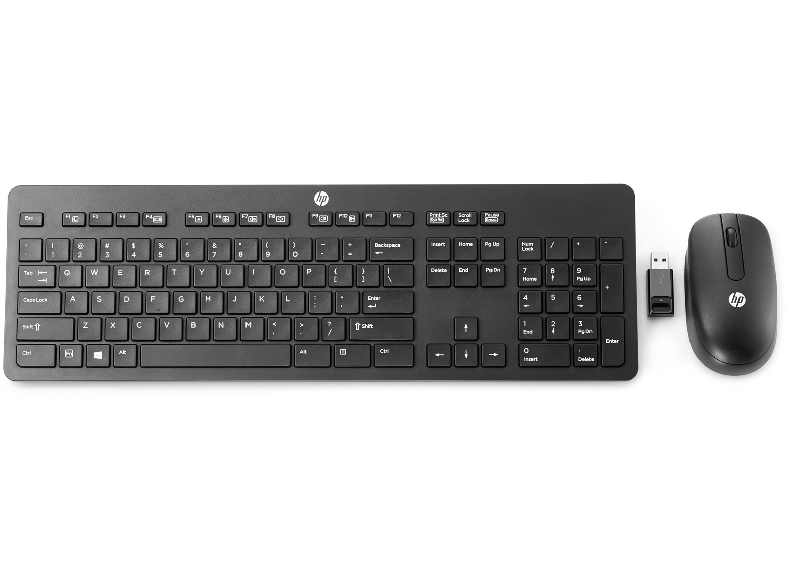 HP 6UY73AV#ABB keyboard Mouse included Office RF Wireless QWERTY English Black – image 1