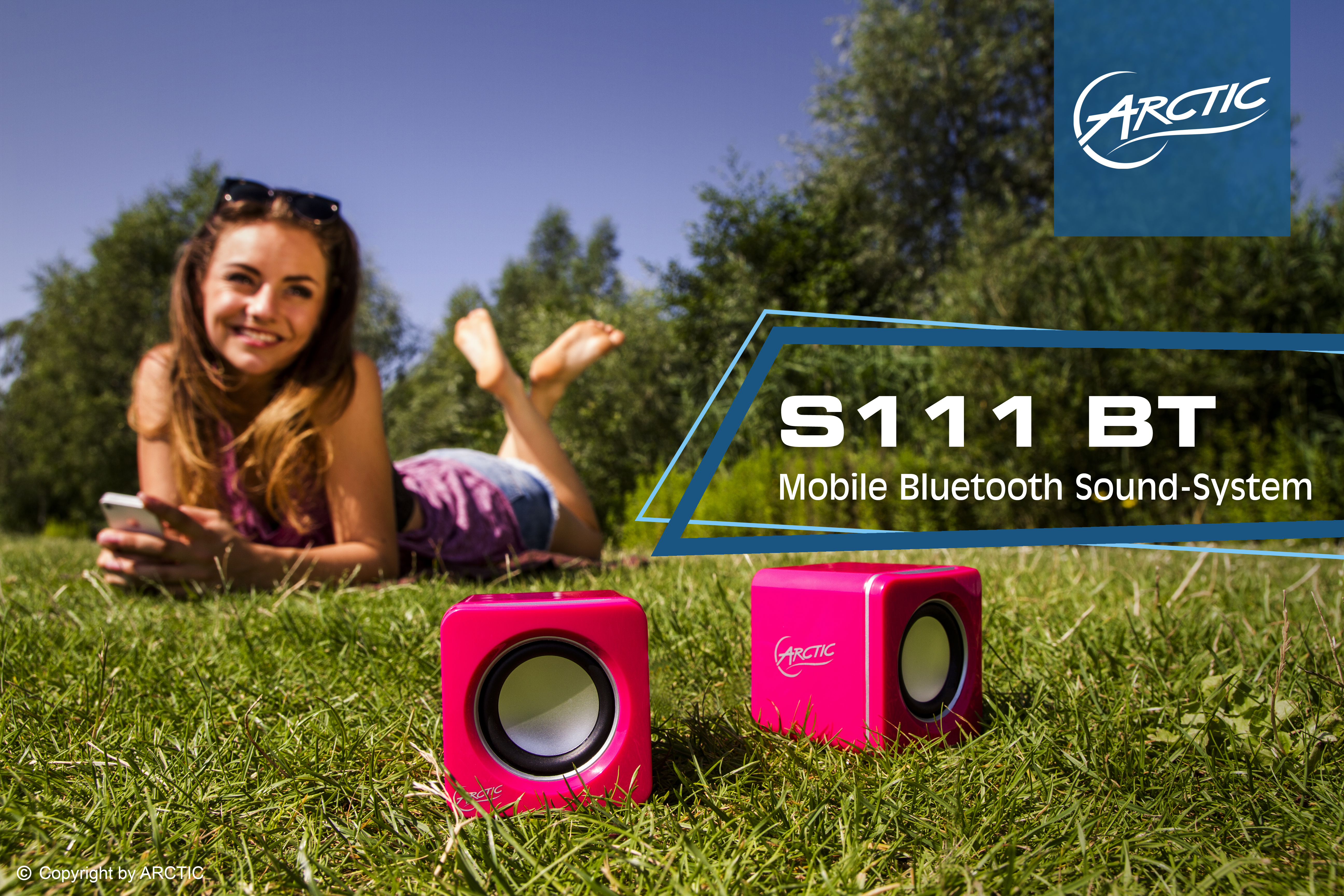 ARCTIC S111 BT (Pink) – Mobile Bluetooth Speakers image 8