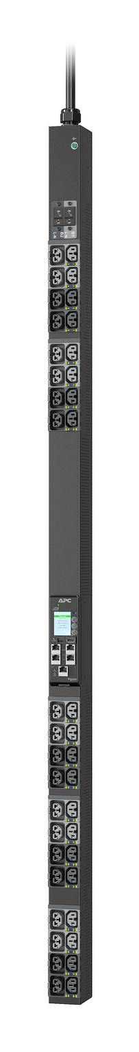 APC NetShelter Rack PDU Advanced - Gen 2 - power distribution unit (rack-mountable) - switched, 230V, 32A, 332P6 - AC 230 V - 7.4 kW - 7400 VA - 1-phase - Ethernet 10/100/1000, USB - input: IEC 60309 2P+PE - output connectors: 40 (20 x IEC 60320 C13/C15, 20 x IEC 60320 C13/C15/C19/C21) - 0U - 3 m cord - black - TAA Compliant