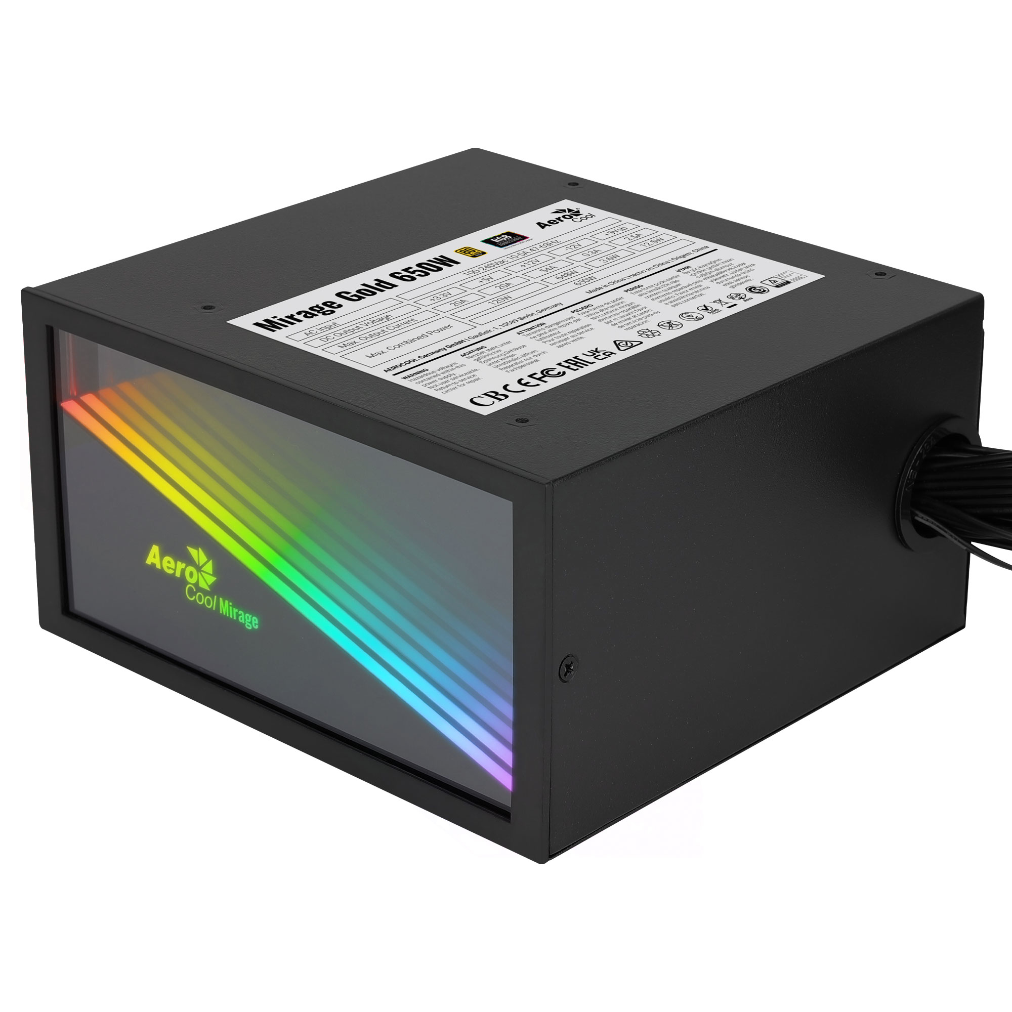 Aerocool MIRAGEGOLD650 PC Power Supply