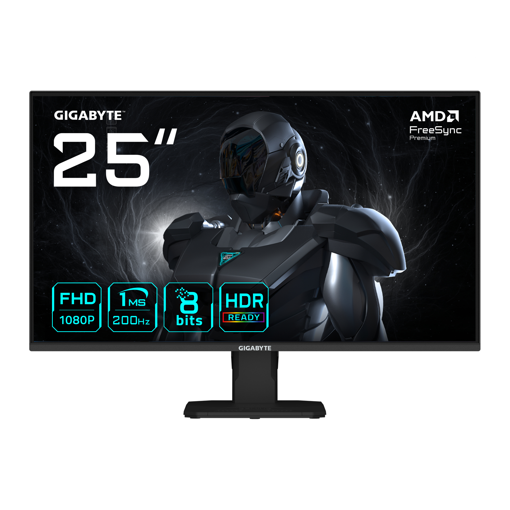 MONITOR GAMER GIGABYTE GS25F2 / 24.5 IPS / FHD / 200HZ / HDR 10 / GAMER