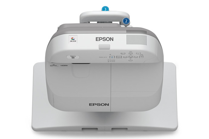 Epson PowerLite 580 Standard throw projector 3200 ANSI lumens 3LCD XGA (1024x768) Grey, White – image 5