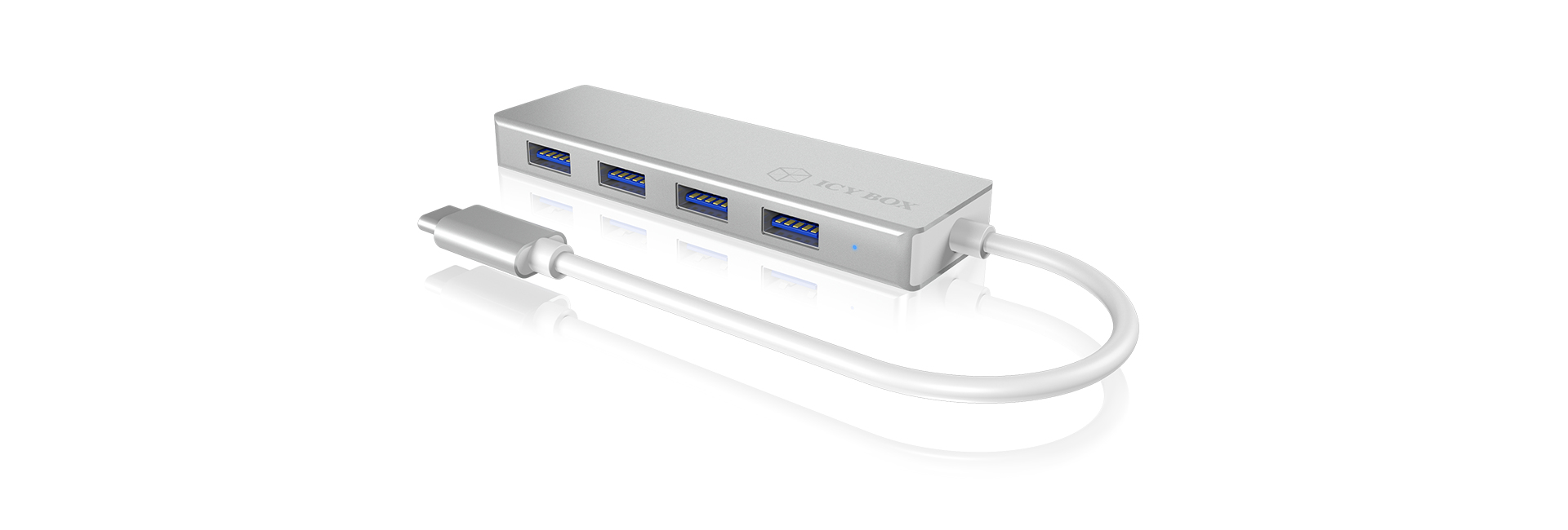ICY BOX IB-HUB1425-C3 USB 3.2 Gen 1 (3.1 Gen 1) Type-C 5000 Mbit/s Silver – image 5