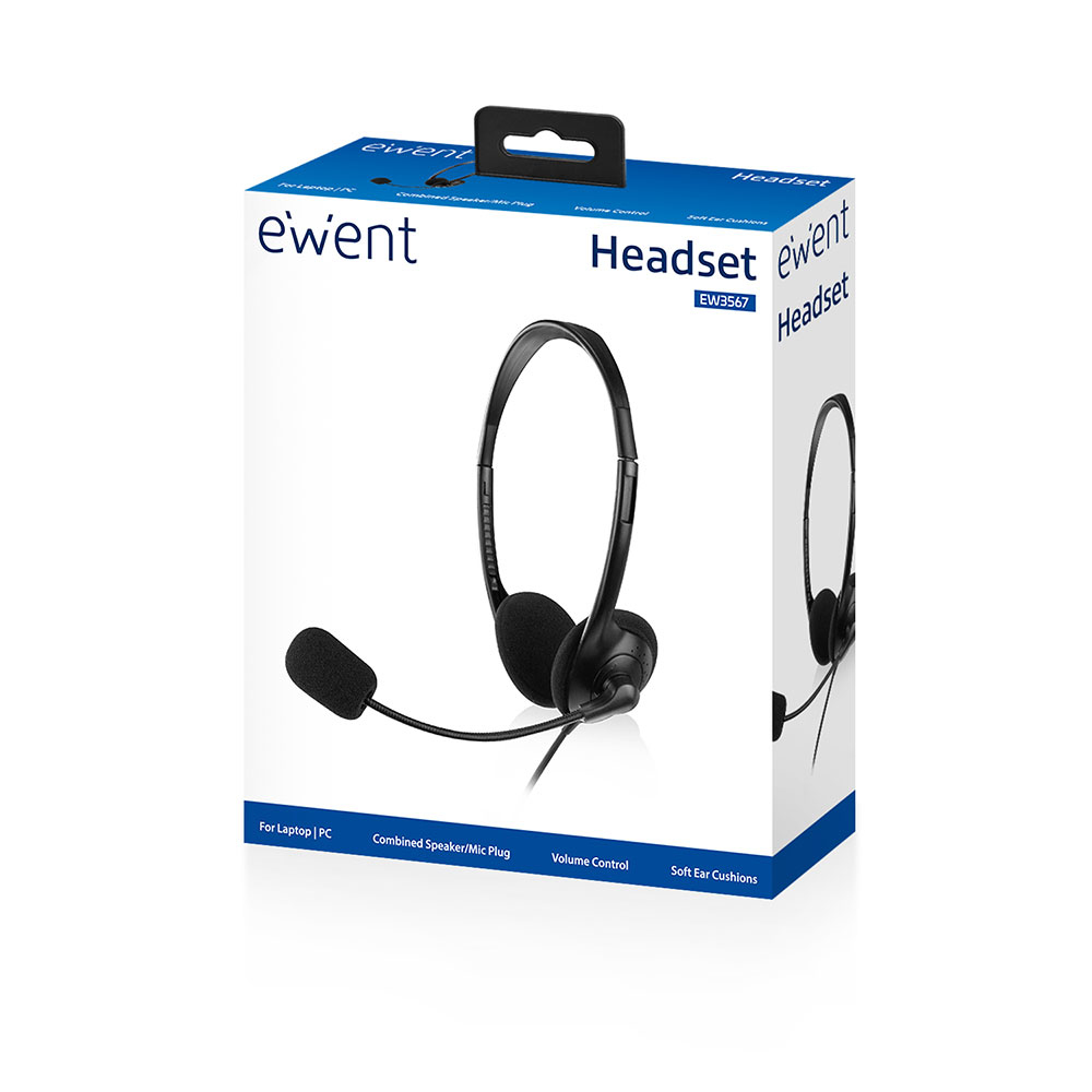 Ewent Headset with mic for smartphone and tablet – image 2