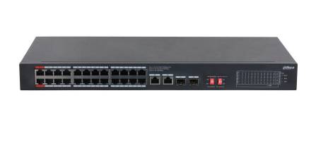 Dahua Technology PoE S3228-24GT-375 network switch Unmanaged L2 Gigabit Ethernet (10/100/1000) Power over Ethernet (PoE) Black – image 2