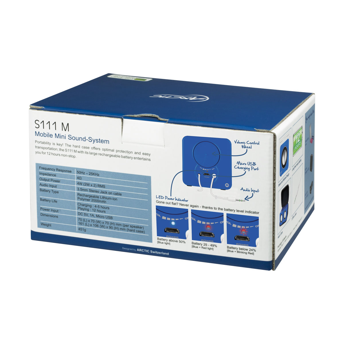 ARCTIC S111 M (Blue) – Mobile Speakers image 8