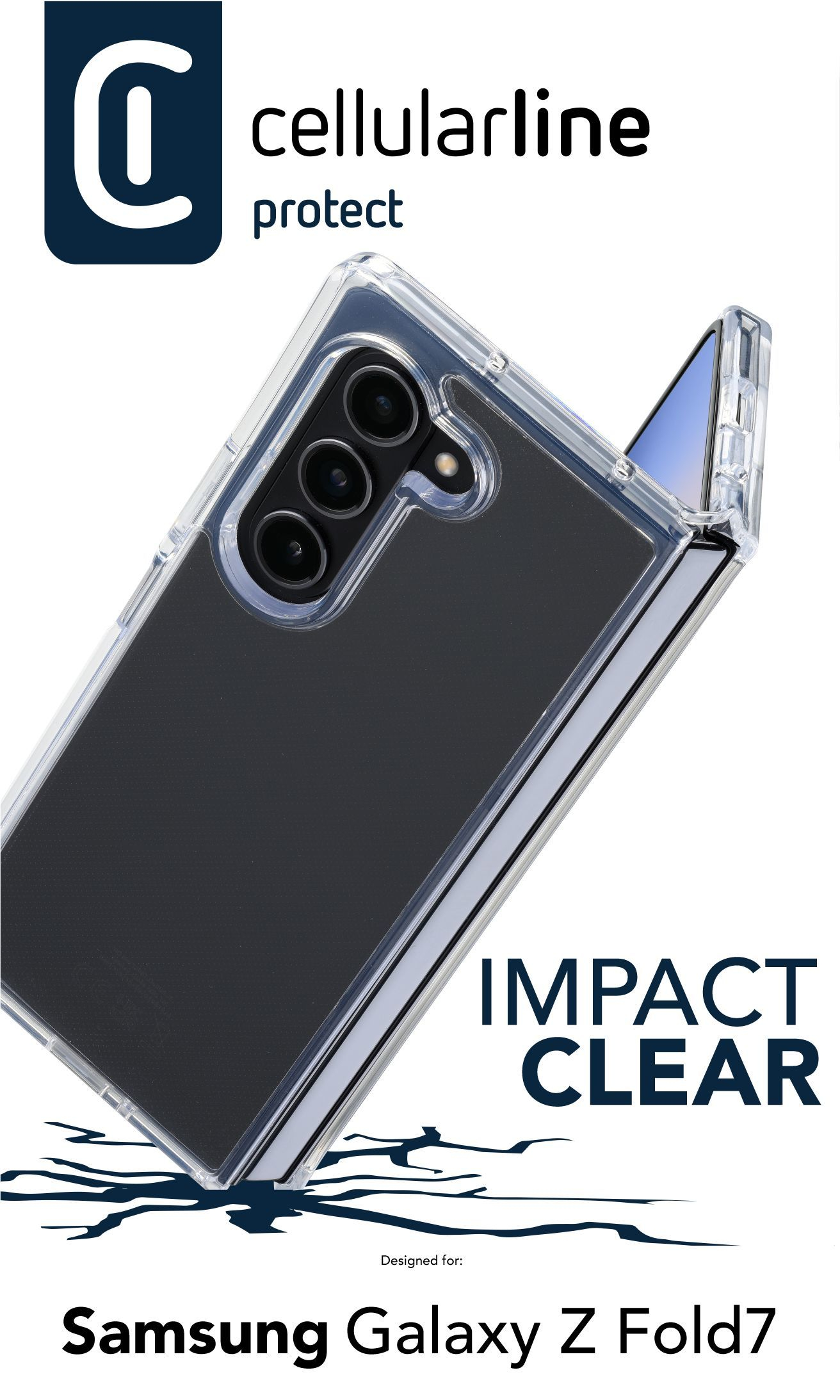 Cellularline Impact Clear Case - Galaxy Z Fold7 – image 2