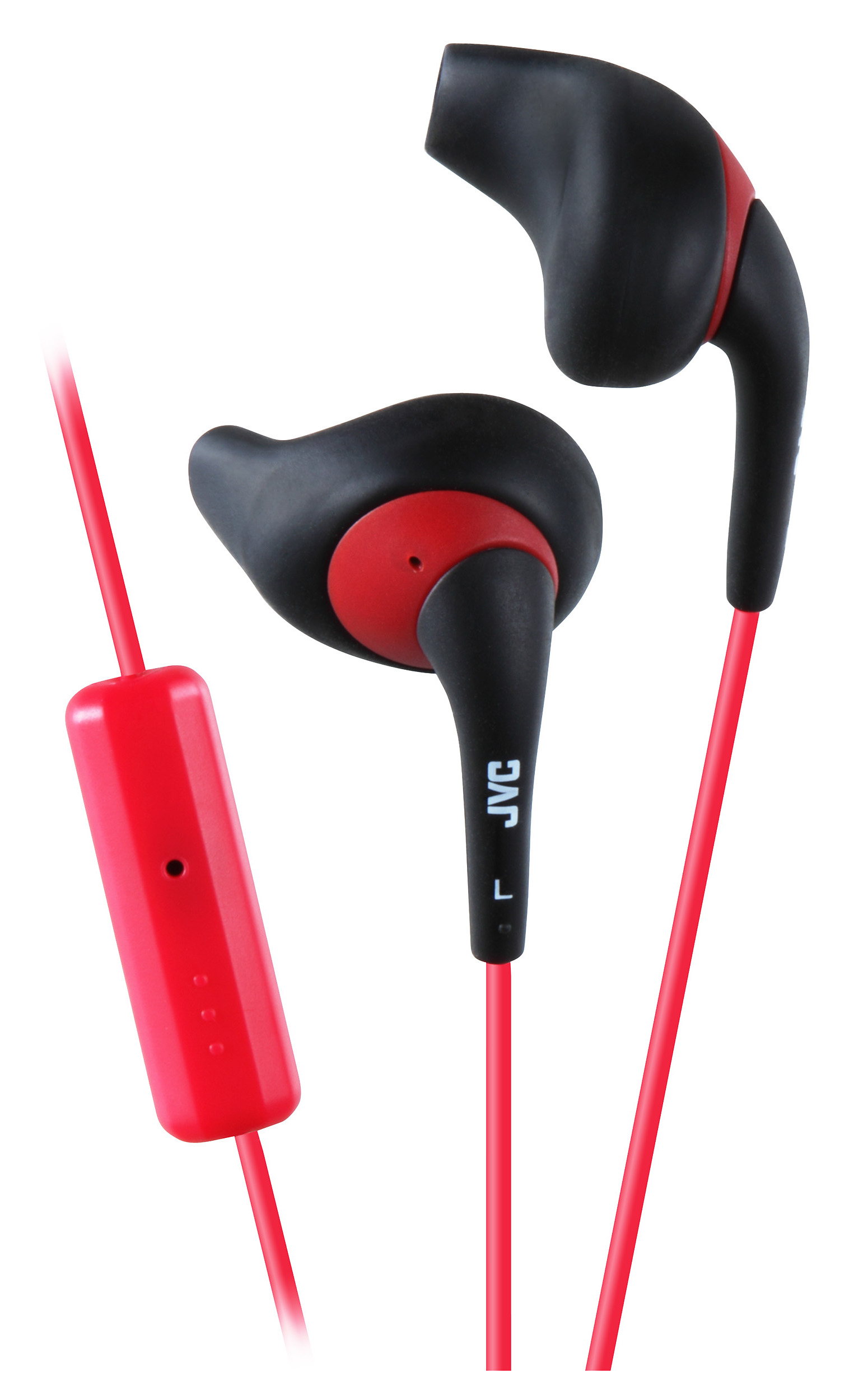 JVC Gumy Sport Headset Wired In-ear Sports USB Type-A Black, Red image 1