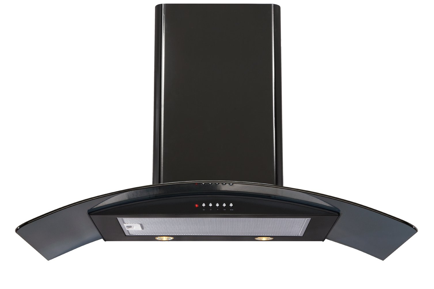 CDA CPX11BL cooker hood Wall-mounted Black 580 m³/h