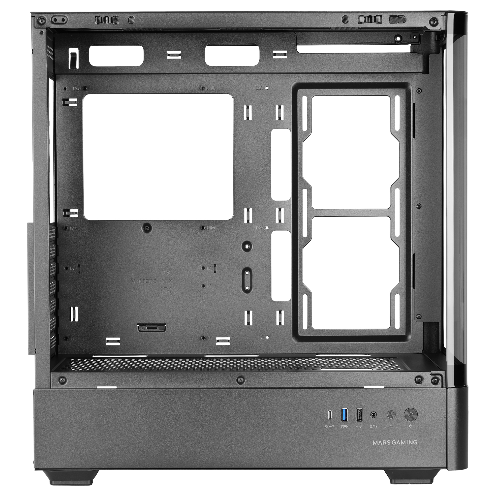 Mars Gaming MCLCDPRO computer case Midi Tower Black – image 5