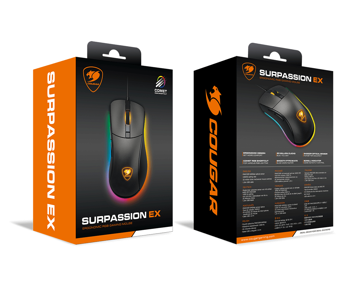 COUGAR 3MSEXWOMB.0001 mouse Gaming Right-hand USB Type-A Optical 6400 DPI – image 7