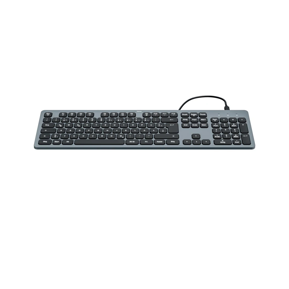 Hama CK-400 keyboard Home/Office USB QWERTZ German Black, Dark Grey – image 2