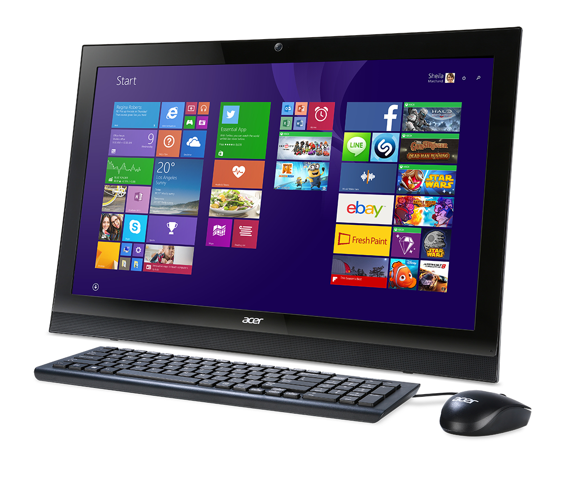 Acer Aspire Z1-621 Intel® Pentium® N3540 54.6 cm (21.5″) 1920 x 1080 pixels Touchscreen All-in-One PC 4 GB DDR3-SDRAM 500 GB HDD Windows 8.1 Black image 3